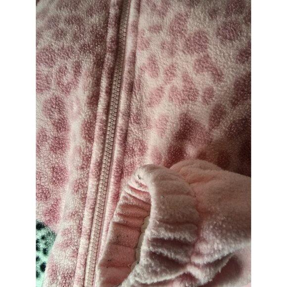 Vintage Y2K Classic Editions Shepra Lined Pink Snow Tiger Print Zip Jacket-SMALL - Picture 9 of 16